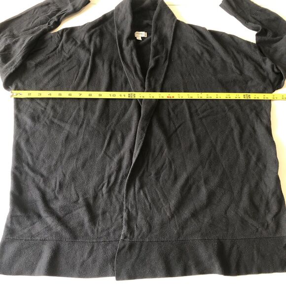 Halogen For Encore Cashmere Blend Open Front Cardigan Black Size 1X - Picture 4 of 14